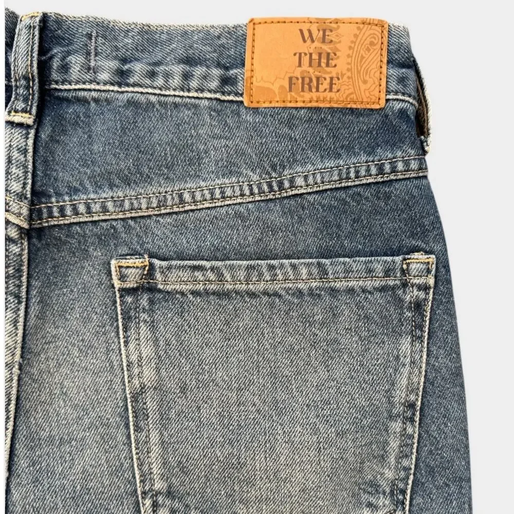 NWT Free People Ghost Town Long Denim Short Size 29
